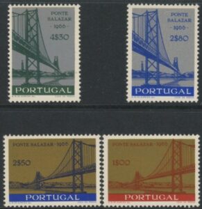 1966 Portugal SG.1294-7 Inaug. of Salazar Bridge Set of 4 values U/M (MNH)