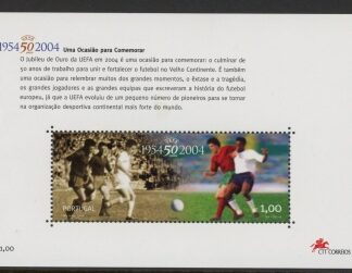 2004 Portugal MS.3150 50th Anniv of Union of Football Mini Sheet U/M (MNH)