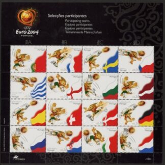 2004 Portugal SG.3089-104 Football 5th Series Sheet U/M (MNH)