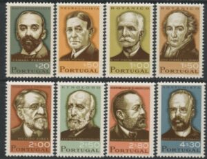 1966 Portugal SG.1301-8 Scientists Set of 8 values U/M (MNH)