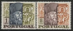 1968 Portugal SG.1335-6 Bento De Goes Comm Set of 2 values U/M (MNH)