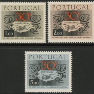 1968 Portugal SG.1340-2 30th Anniv of O.M.E.N. Set of 3 values U/M (MNH)