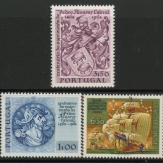 1969 Portugal SG.1353-5 Birth Anniv Pedro Alvares Cabral Sedt of 3 values U/M (MNH)