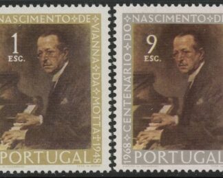 1969 Portugal SG.1368-9 Birth Cent of Jose Vianna Da Motta Set of 2 values U/M (MNH)