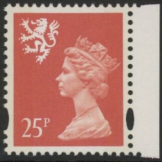 S84  25p  2B  red. yellow fluor. ex DX17 Litho Questa  U/M (MNH)