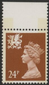 W60 24p 2B chestnut ex DX13 Questa U/M (MNH)