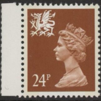 W60  24p  2B chestnut  ex DX15 yellow fluor Questa  U/M (MNH)
