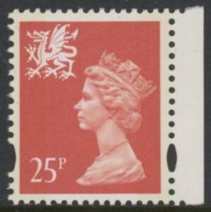 W73  25p 2B  red. yellow fluor. ex DX17  Questa  U/M (MNH)