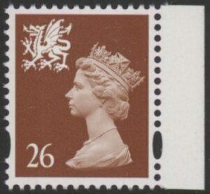 W80a 26p 2B perf 14 ex DX21 Walsall U/M (MNH)