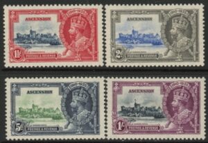 1935 Ascension - KGV Silver Jubilee SG.31-4 set 4 values U/M (MNH)