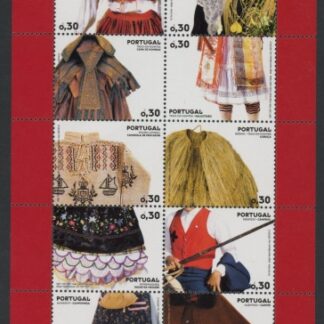 2007 Portugal SG.3404-13 Regional Costumes Sheetlet U/M (MNH)