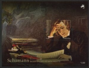 2010 Portugal MS.3729 Composers Robert Schumann Mini Sheet U/M (MNH)