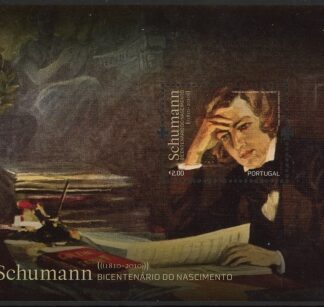 2010 Portugal MS.3729 Composers Robert Schumann Mini Sheet U/M (MNH)