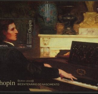 2010 Portugal MS.3728 Composers Frederic Chopin Mini Sheet U/M (MNH)