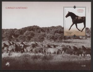 2009 Portugal MS.3674 Lusitanian Horse Mini Sheet U/M (MNH)