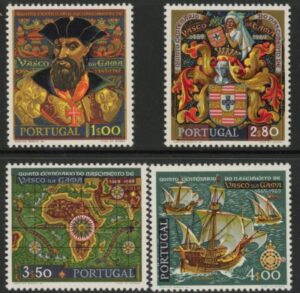 1969 Portugal SG.1374-7 Birth Anniv of Vasco De Gam Set of 4 values U/M (MNH)