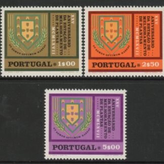 1970 Portigal SG.1388-90 Anniv of Plant Breeding Station Set of 3 values  U/M (MNH)