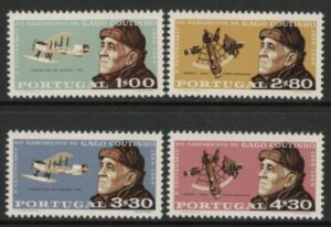 1969 Portugal SG.1370-3 Birth Cent of Gago Countinho Set of 4 values U/M (MNH)