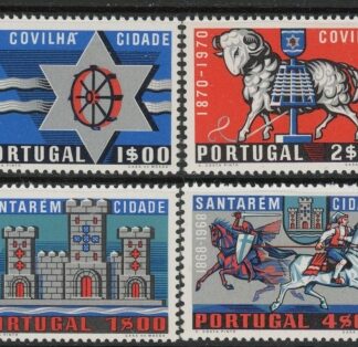 1970 Portugal SG.1395-8 Cities Centenaries Set of 4 values U/M (MNH)