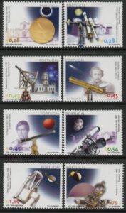 2002 Portugal SG.2933-40 Astronomy Set of 8 values U/M (MNH)