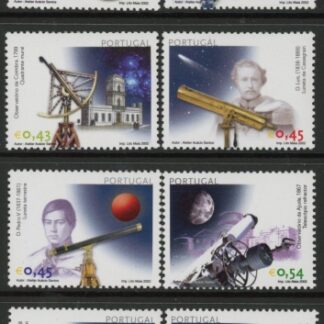2002 Portugal SG.2933-40 Astronomy Set of 8 values U/M (MNH)