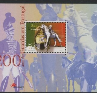 2001 Portugal MS.2895 Bi-cent of National Guard Mini Sheet U/M (MNH)