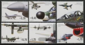 2002 Portugal SG.2952-7 50th Anniv of Portugese Air Force Set of 6 values U/M (MNH)