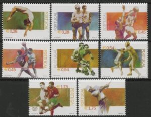 2002 Portugal SG.2959-66 Sports & Anniv Set of 8 values U/M (MNH)