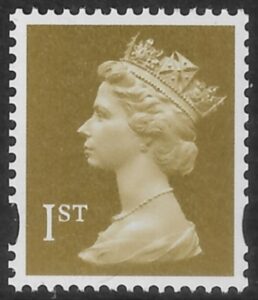 SG.1668 1st 2B Gold DLR - from coil - blue fluor. U/M (MNH)