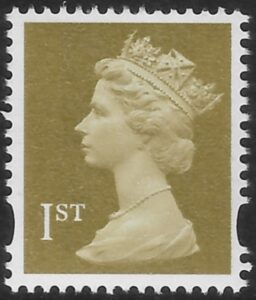 SG.1668 1st 2B Gold  DLR -  ex sheet.  blue fluor    U/M (MNH)