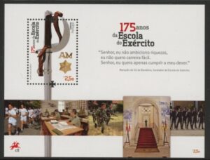 2012 Portugal MS.3927 175th Ann Army School Mini Sheet U/M (MNH)