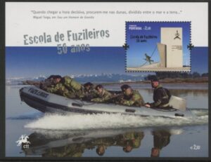 2011 Portugal MS.3867 Marine Infantry School Mini Sheet U/M (MNH)