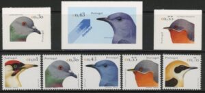 2003 Portugal SG.2988-2992a Birds (2nd) Set of 8 Values U/M (MNH)