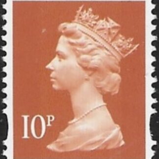 Y1676  10p 2B dull orange. yellow fluor ex sheet Enschede   U/M (MNH)