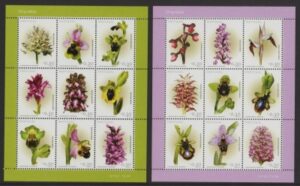 2003 Portugal SG.3002 Orchids Set of 2 Sheetlets U/M (MNH)