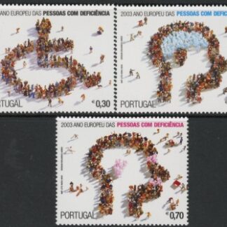 2003 Portugal SG.2993-5 European Year of the Disabled Set of 3 values U/M (MNH)
