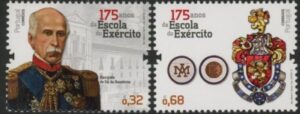 2012 Portugal SG.3925-6 Anniv of Army School Set of 2 values U/M (MNH)
