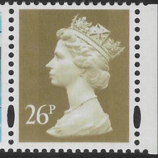Y1692  26p  2B  Gold  blue fluor, ex DX19 Harrison   U/M (MNH)