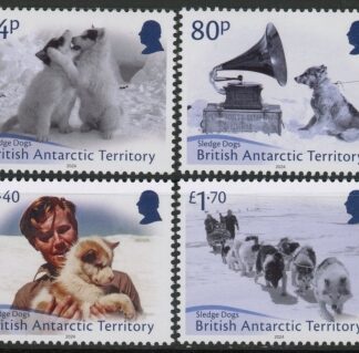 2024 British Antarctic SG.879-82 Sledge Dogs Set of 4 values U/M (MNH)