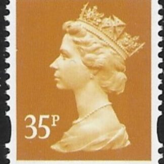 Y1698  35p 2B yellow. yellow fluor ex sheet  Enschede  U/M (MNH)
