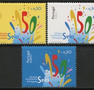 2003 Portugal SG.3011-3 150th Anniv of Portugese 1st Stamp Set of 3 values U/M (MNH)