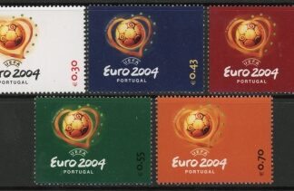 2003 Portugal SG.3014-8 European Football Championship Set of 5 values U/M (MNH)
