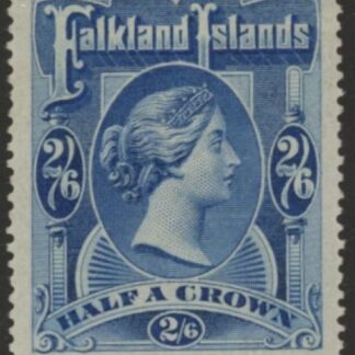 1898 Falkland Islands SG.41 2/6d deep blue mounted mint