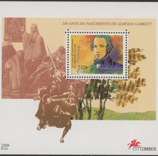 1999 Portugal MS.2702 Birth Bicent of Joao Garrett Mini Sheet U/M (MNH)