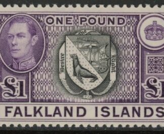 1938 Falkland Islands SG.163 £1 black and violet.mounted mint
