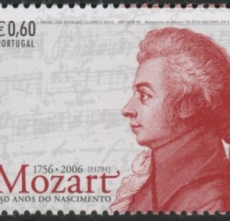 2006 Portugal SG.3341a Wolfgang Amadeus Mozart U/M (MNH)