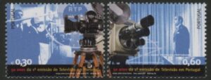 2006 Portugal SG.3375-6 Ann of 1st Television Broadcast Set of 2 values U/M (MNH)