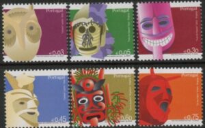 2006 Portugal SG.3349-54 Masks Set of 6 values U/M (MNH)