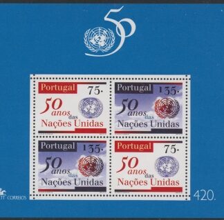 1995 Portugal MS.2451 United Nations Organisation Mini Sheet U/M (MNH)