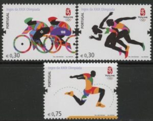 2008 Portugal SG.3553-5 Sporting Events (2nd issue) Set of 3 values U/M (MNH)